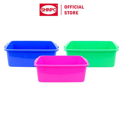 [EZM.6500140] SHINPO Baskom Plastik 1 Pcs Italy Multipurpose Basin Tidak Mudah Pecah SPO-SIP-824-M pink