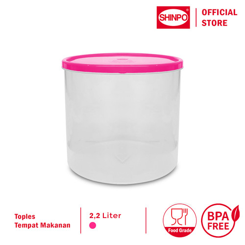 [EZM.6500340] SHINPO Toples Plastik Ukuran L Kapasitas 2.2 L SPO-SIP-305L