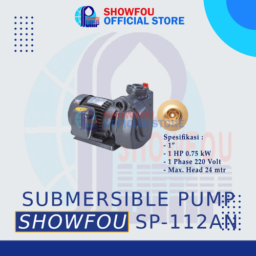 [EZM.6600033] SHOWFOU TURBINE PUMP SP-112AN 1 HP 1 Phase 0.75 kWatt  1 Inch