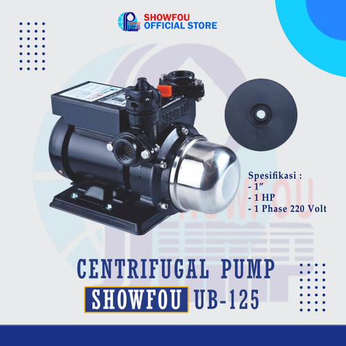[EZM.6600091] SHOWFOU CENTRIFUGAL PUMP UB-125, 1 HP, 1 Phase 750 Watt 1 Inch
