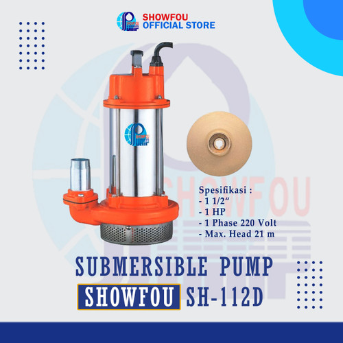 [EZM.6600095] SHOWFOU SUBMERSIBLE PUMP SH-112D 1 HP 1 Phase 250 Watt 1-0.5 Inch