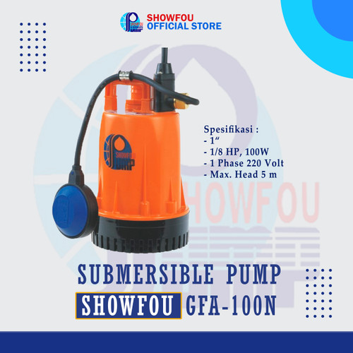 [EZM.6600098] SHOWFOU SUBMERSIBLE PUMP GFA-100N, 0.250 HP, 1 Phase 100 Watt 1-0.25 I