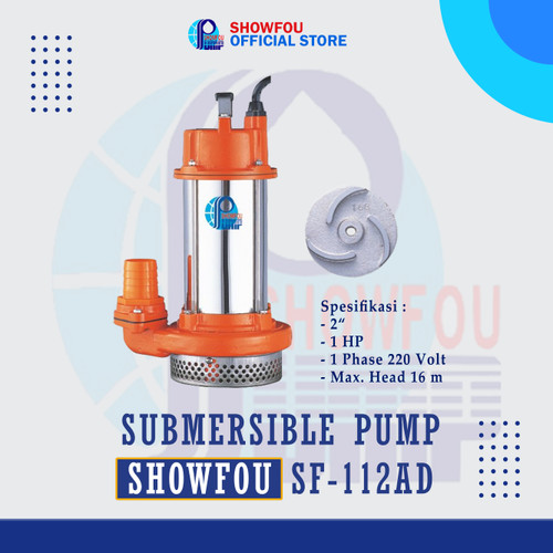 [EZM.6600100] SHOWFOU SUBMERSIBLE PUMP SF-112AD 1 HP 1 Phase 750 Watt 2 Inch