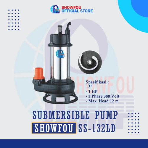 [EZM.6600103] SHOWFOU SUBMERSIBLE PUMP SS-132LD 1 HP 3 Phase 750 Watt 3 Inch