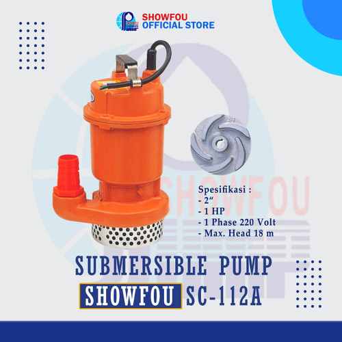[EZM.6600116] SHOWFOU SUBMERSIBLE PUMP SC-112A 1 HP 1 Phase 750 Watt 2 Inch