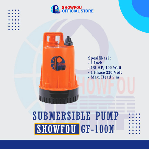 [EZM.6600134] SHOWFOU SUBMERSIBLE PUMP GF-100N 1/8 HP 1 Phase 100 Watt