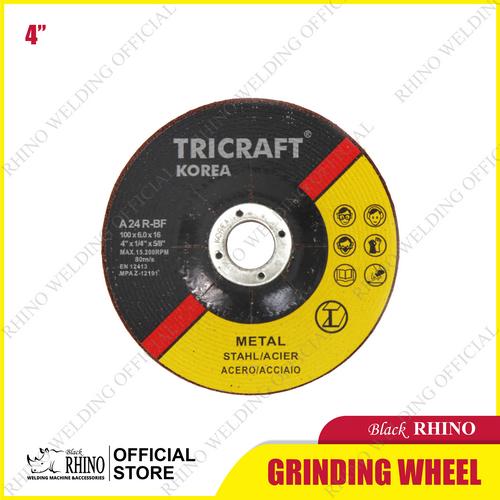 [EZM.3900023] TRICRAFT Grinding Wheel Batu Gerinda Poles Besi 4" 100 x 6mm