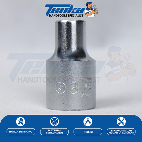 [EZM.1400013] Kunci Sock 12pt / 12pt Socket 8mm - 10 mm Tenka