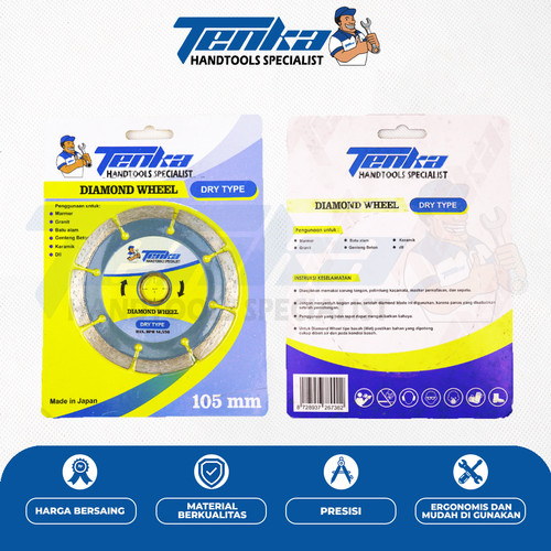 Mata Gerinda Poles Keramik Tipe Kering / Diamond Wheel Dry Type Tenka