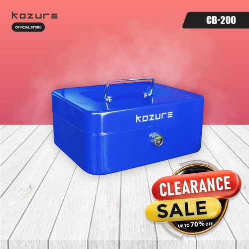 [EZO.7600045] CASH BOX Kozure CB 200 Brankas Mini Kotak Penyimpanan Uang Perhiasan
