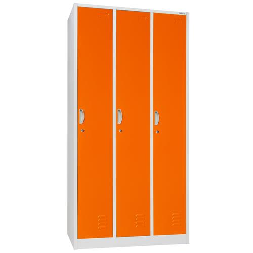 [EZO.7600067] Lemari Loker Besi 3 Pintu Plus Holder Gantungan