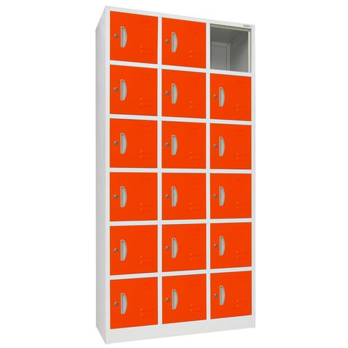 [EZO.7600071] Lemari Loker Besi 18 Pintu