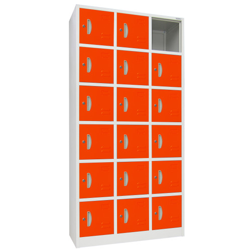 [EZO.7600071] Lemari Loker Besi 18 Pintu
