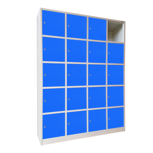 [EZO.7600074] Lemari Loker Besi 20 Pintu Helm in