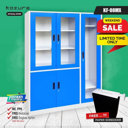 [EZO.7600075] FILLING CABINET Kozure KF-08MX Lemari Arsip Besi Kombinasi