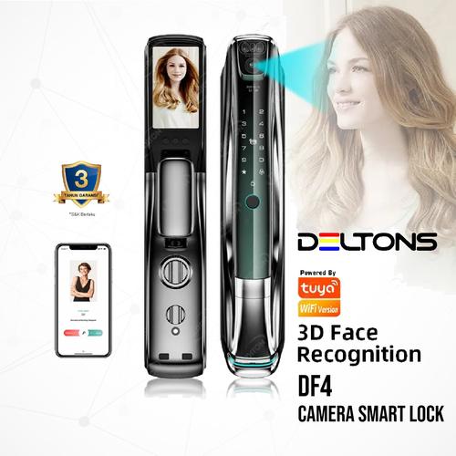 [EZO.7700018] Smart Lock Camera DF4 Face Recognition Fingerprint Door Viewer Tuya