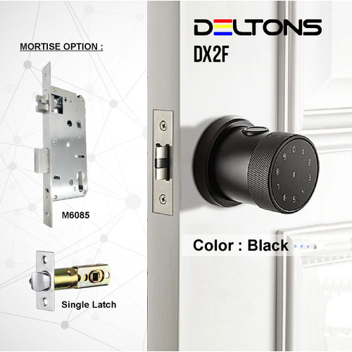 Smart Lock Tubular DX2F Knob Digital Door Lock Fingerprint App Card