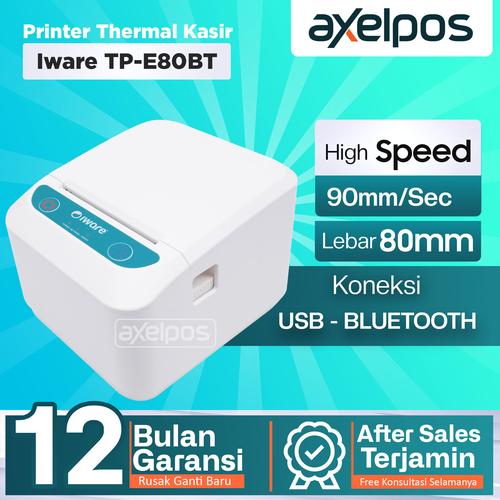 [EZO.7800049] Printer Thermal Kasir 80mm Usb Bluetooth with RJ11 Iware TP-E80 Series