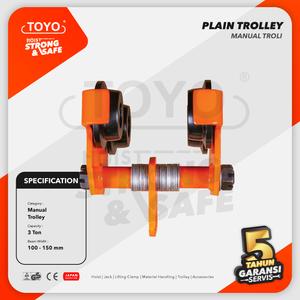 [EZO.1600100] Plain Trolley / Manual Troli 3 Ton TOYO