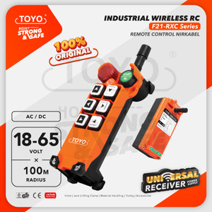 [EZO.1600089] Industrial Wireless Remote Control F21-RXC 18V-65V Hoist Crane TOYO