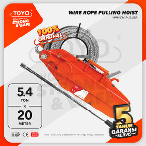 [EZO.1600165] Wire Rope Pulling Hoist / Tirfor 5.4 Ton x 20 Meter TOYO