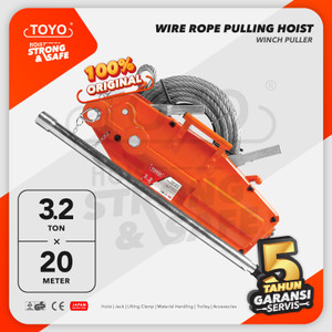 [EZO.1600168] Wire Rope Pulling Hoist / Tirfor 3.2 Ton x 20 Meter TOYO