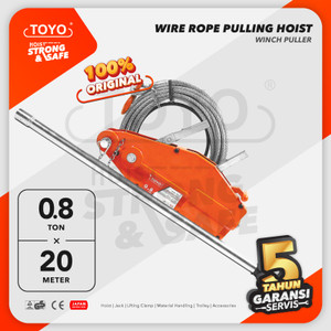 [EZO.1600170] Wire Rope Pulling Hoist / Tirfor 0.8 Ton x 20 Meter TOYO