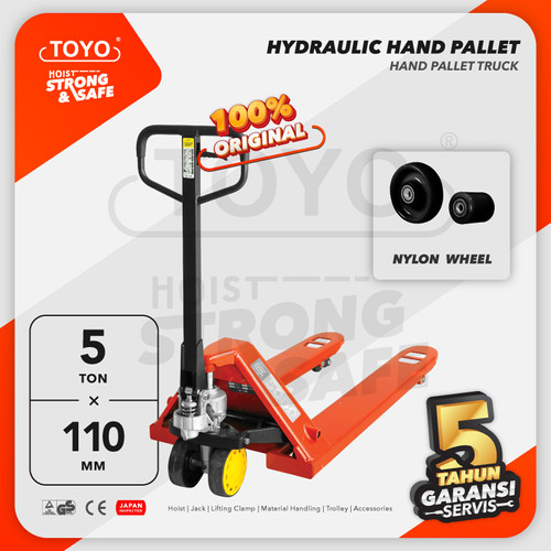[EZO.1600173] Hydraulic Hand Pallet Truck Trolley 5 Ton / 5000 Kg TOYO
