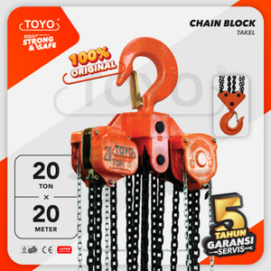 [EZO.1600177] Chain Block / Takel 20 Ton x 20 Meter TOYO