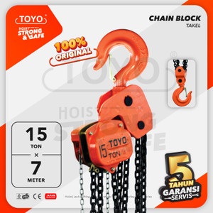 [EZO.1600188] Chain Block / Takel 15 Ton x 7 Meter TOYO