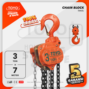 [EZO.1600217] Chain Block / Takel 3 Ton x 7 Meter TOYO