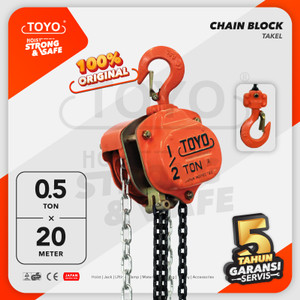 [EZO.1600236] Chain Block / Takel 0.5 Ton x 20 Meter TOYO