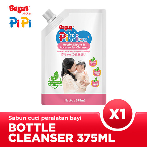 [EZO.9000058] Bagus Pipi Bottle Nipple & Accessories Cleanser Pouch 375 ml