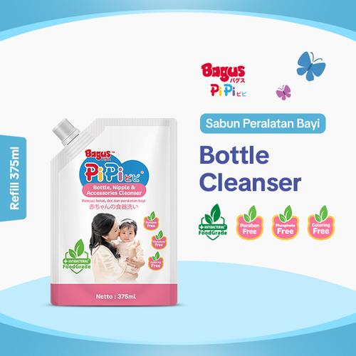 [EZO.9000058] Bagus Pipi Bottle Nipple & Accessories Cleanser Pouch 375 ml