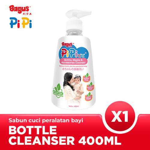 [EZO.9000063] Bagus Pipi Bottle Nipple & Accessories Cleanser Botol 400 ml