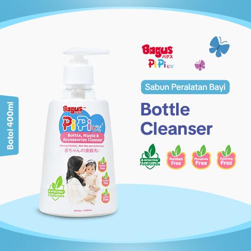 [EZO.9000063] Bagus Pipi Bottle Nipple & Accessories Cleanser Botol 400 ml