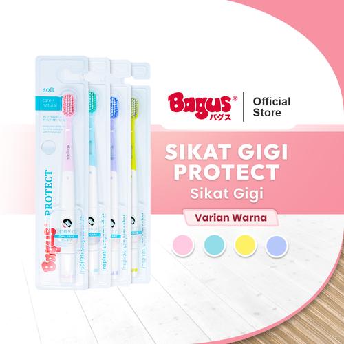 [EZO.9000071] [Twin Pack] - Bagus Toothbrush Protect Sikat Gigi Warna Pastel