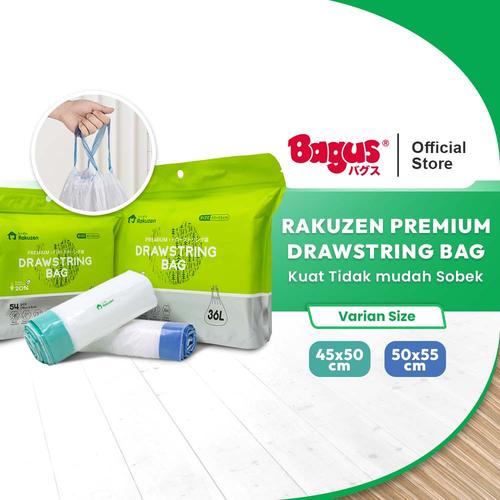[EZO.9000072] Rakuzen Premium Drawstring Bag Kantong Sampah Plastik Dengan Tali