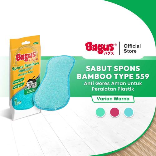 [EZO.9000105] Twin Pack Bagus Sabut Spons Bamboo 1's Type 559
