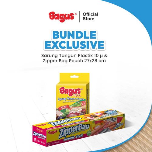 [EZO.9000150] Bagus Sarung Tangan Plastik 10 µ & Zipperbag Bundle Tokopedia