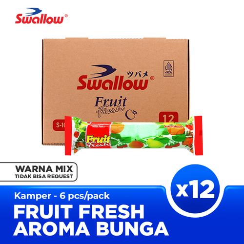 [EZO.9000171] [1 lusin] SWALLOW FRUIT FRESH 6 PCS - Warna dan Aroma Random