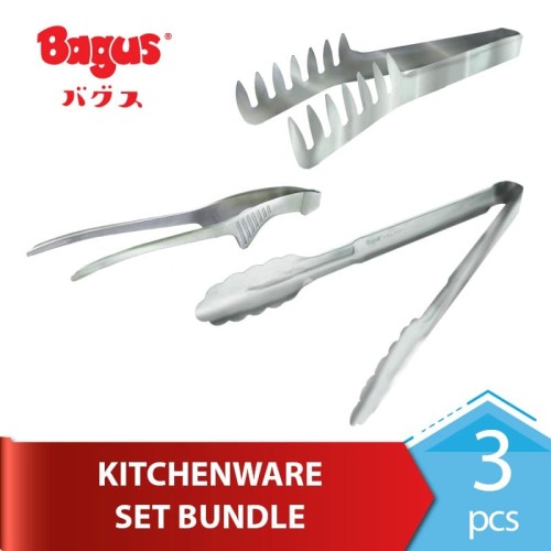 [EZO.9000177] Bagus Kitchenware Penjepit Makanan set B