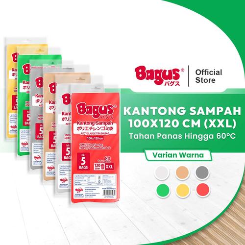 [EZO.9000182] [Twinpack] Bagus Kantong Sampah XXL 5 Uk. 100 cm x 120 cm (120 L)