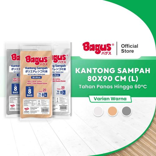 [EZO.9000184] [Twinpack] Bagus Kantong Sampah L (8) Uk. 80 cm x 90 cm (70 L)