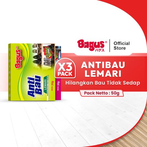 [EZO.9000192] [Triple Bundle] Bagus Anti Bau Lemari 50 gr