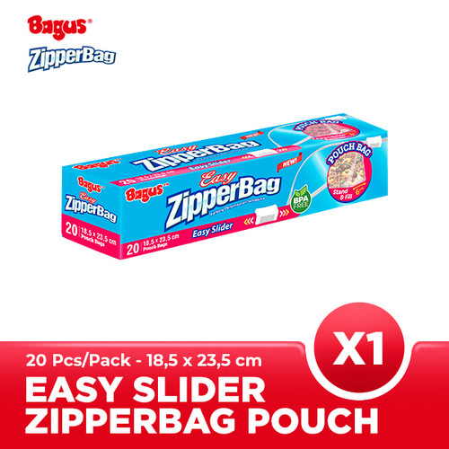 [EZO.9000249] Bagus ZipperBag With Pouch 18.5 X 23.5 CM 20's