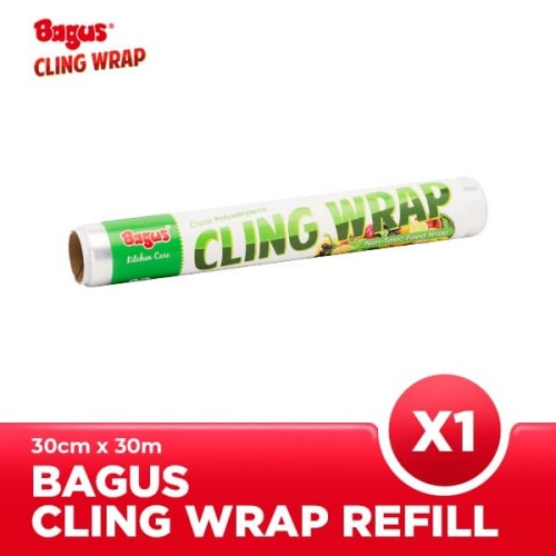 [EZO.9000255] Bagus Cling Wrap Refill (30 CM X 30 M) [Polyethylene / Non-PVC]