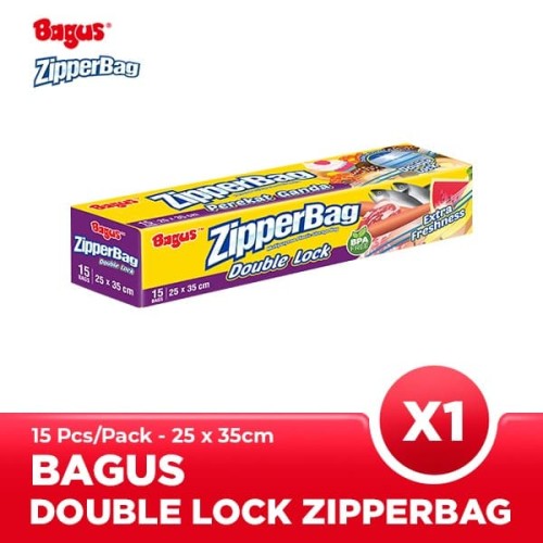 [EZO.9000316] Bagus Zipperbag 15's - 25 cm x 35 cm