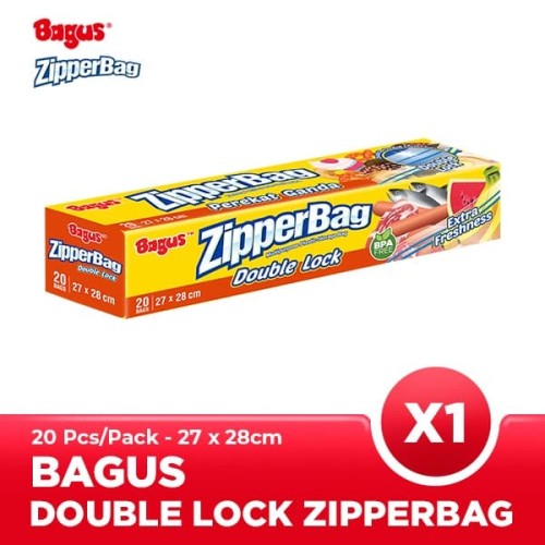 [EZO.9000317] Bagus Zipperbag 20's - 27 cm x 28 cm