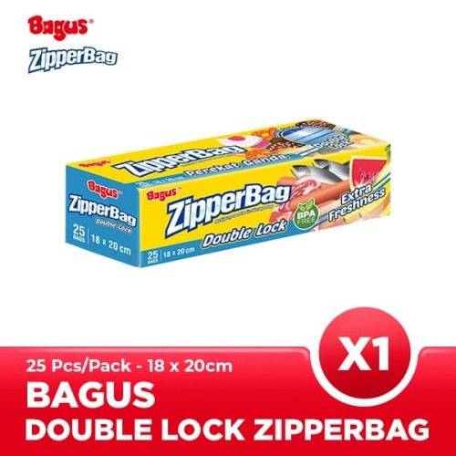 [EZO.9000318] Bagus Zipperbag 25's - 18 cm x 20 cm